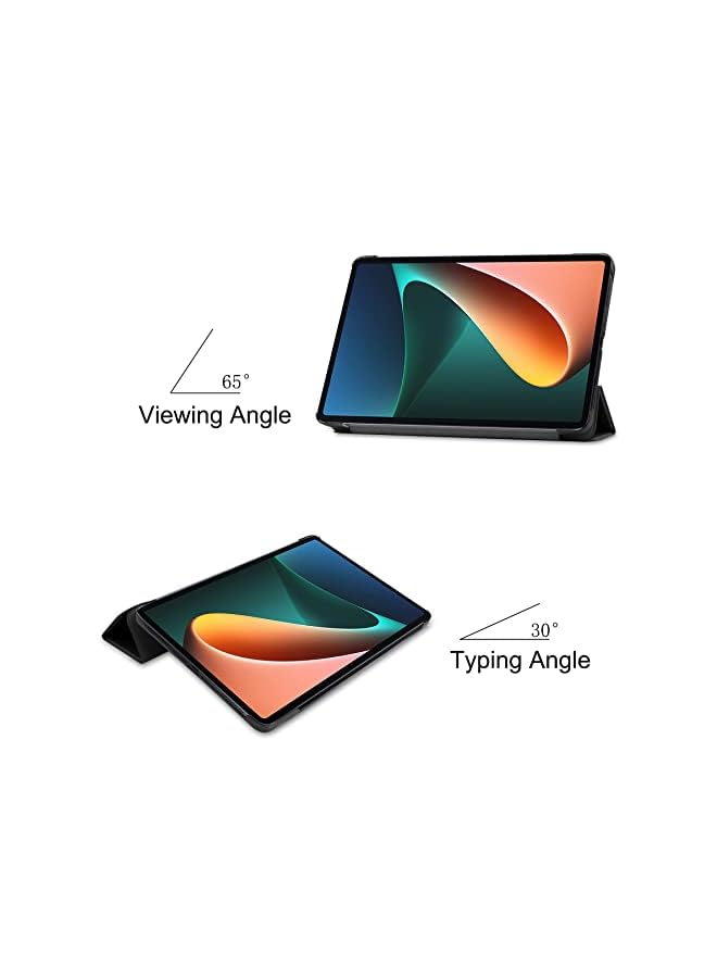 KASTWAVE Case For Xiaomi Mi Pad 5 Pro Tablet Case，Auto Sleep Wake Pu Leather Case Slim Flip Shell Case Cover For Xiaomi Mi Pad 5/Mi Pad 5 Pro (Black) - Image 3