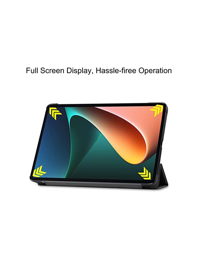 KASTWAVE Case For Xiaomi Mi Pad 5 Pro Tablet Case，Auto Sleep Wake Pu Leather Case Slim Flip Shell Case Cover For Xiaomi Mi Pad 5/Mi Pad 5 Pro (Black) - Image 5