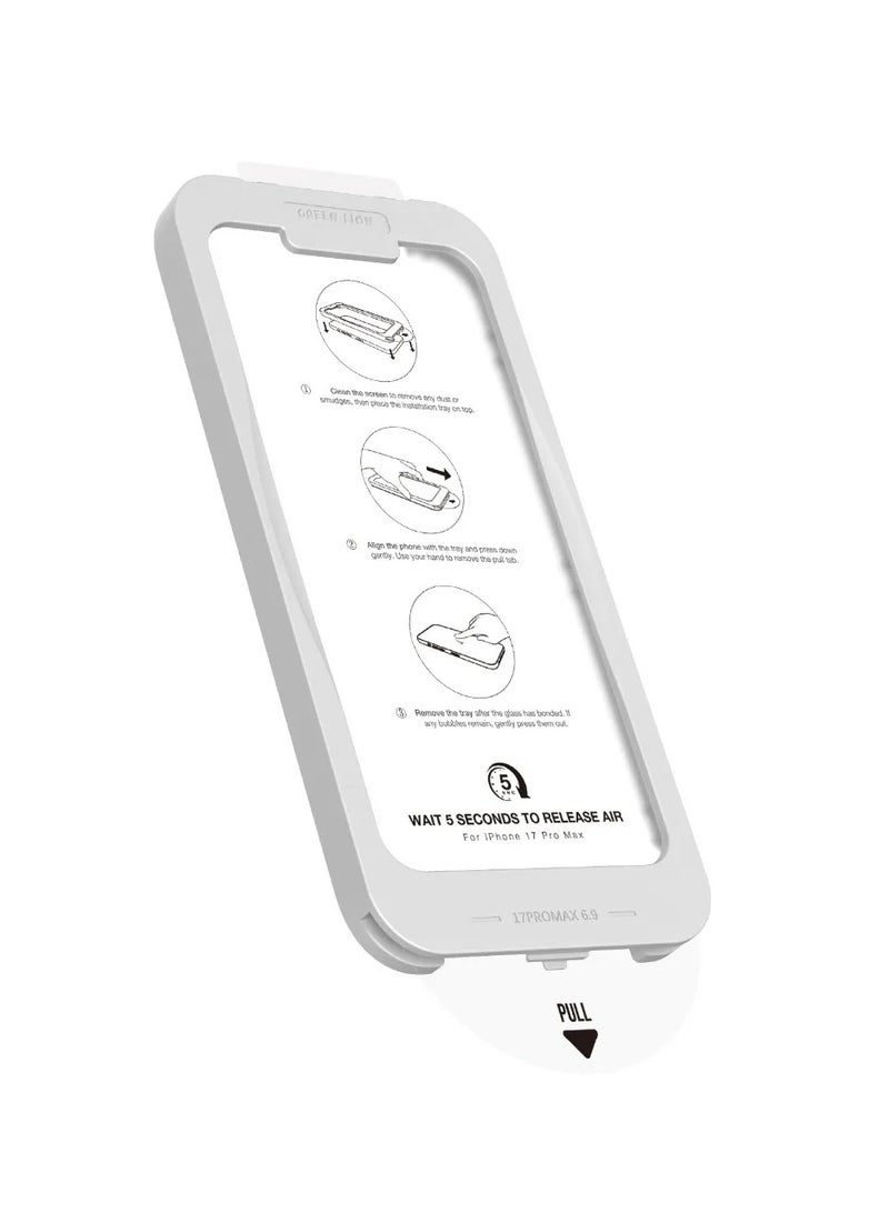 GREEN LION iPhone 17 Air Glass / Screen Protector / Sir Louis 3D Curved Advanced Round Edge Glass - Image 5