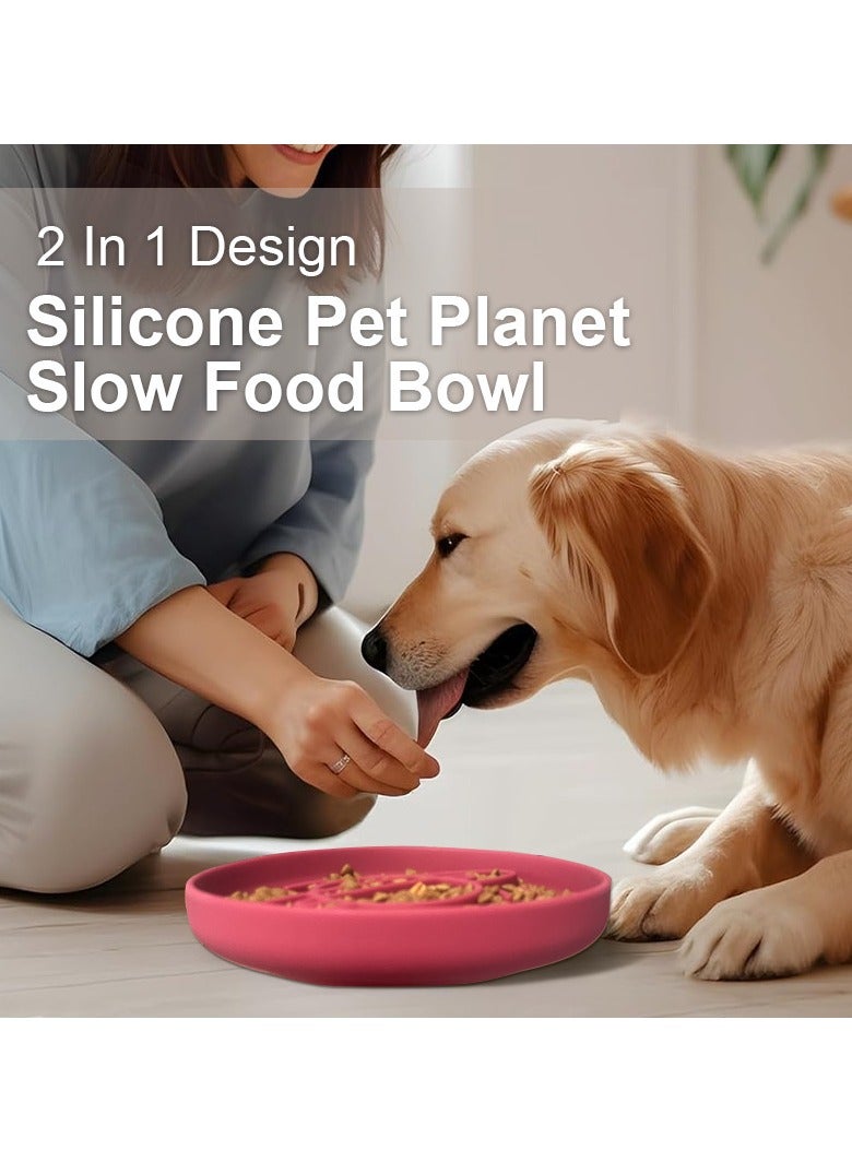 general Slow Feeding Bowl for Dogs Silicone Pet Bowl Anti-Choking Slow Feeding Interactive Bowl Non-Slip, Easy-Clean Food Bowl for Small to Medium Dogs - Image 5