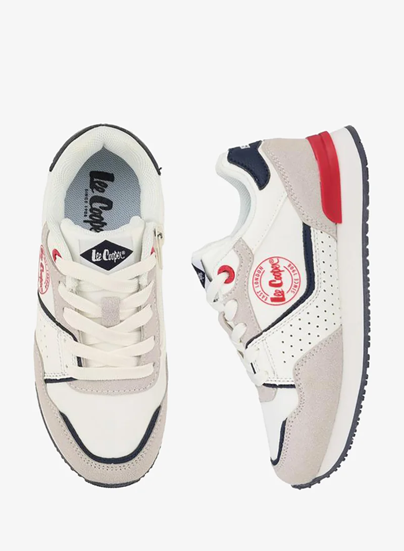 Lee Cooper Boys Colourblock Lace-Up Sneakers