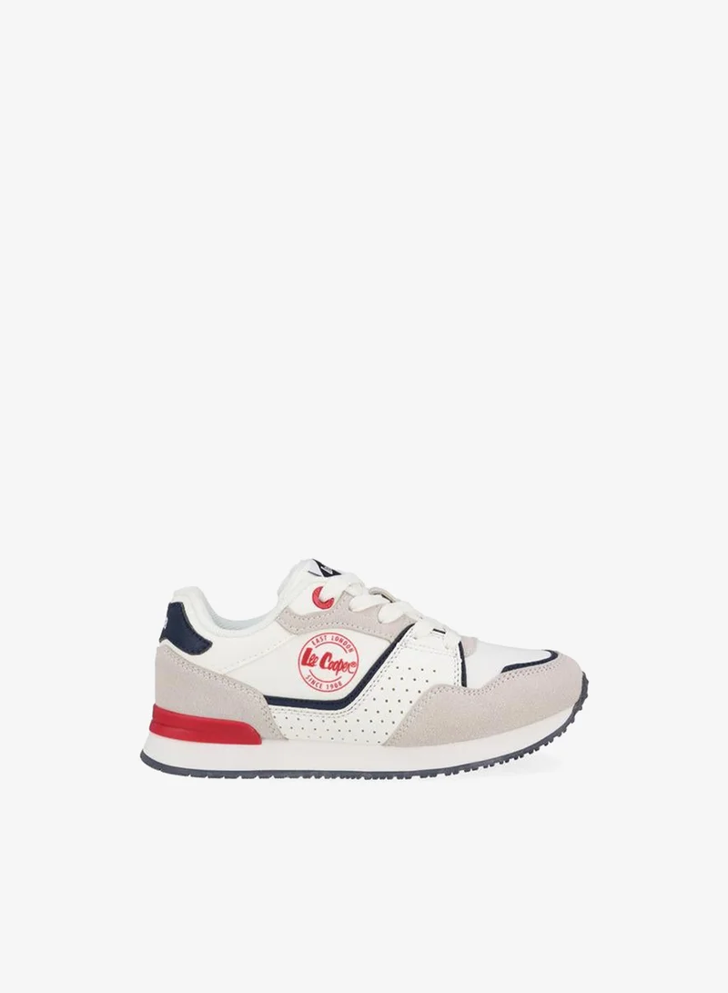 Lee Cooper WHITE Boys Colourblock Lace-Up Sneakers for Men | Best Price UAE