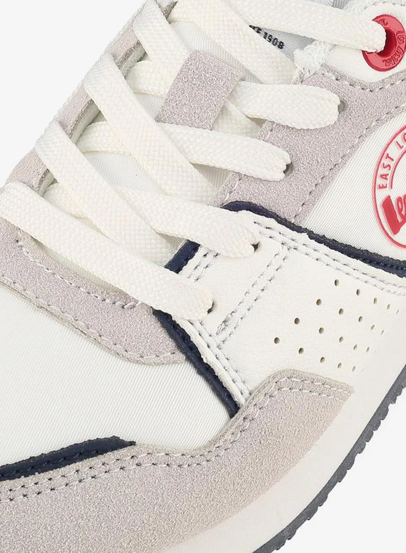 Lee Cooper WHITE Boys Colourblock Lace-Up Sneakers for Men | Best Price UAE