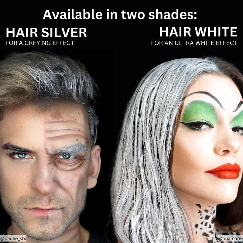 mehron ماكياج مهرون للشعر الأبيض مع فرشاة (1 أونصة) - Image 4