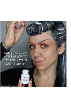 mehron Mehron Makeup Hair White | Washable White Hair Dye | Temporary Hair Color for Theatre, Cosplay, & Halloween 1 fl oz (30ml) (White)  - Image 3