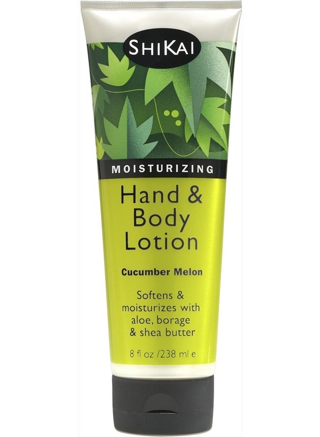 SHIKAI Hand & Body Lotion (Cucumber Melon, 8oz) | Daily Moisturizing Skincare for Dry and Cracked Hands | With Aloe Vera & Vitamin E - Image 1