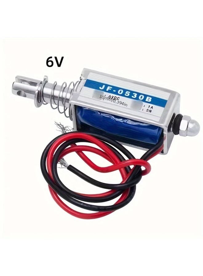 2Pcs JF 0530B 12V Linear Solenoid Electromagnet 5N Force 10mm Travel Open Frame Copper Core - Image 3