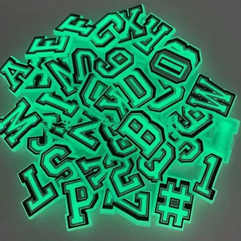 Glow-in-the-Dark Alphabet & Number Shoe Charms - Jibbitz Accessories for Sandals and  Slippers - Image 5