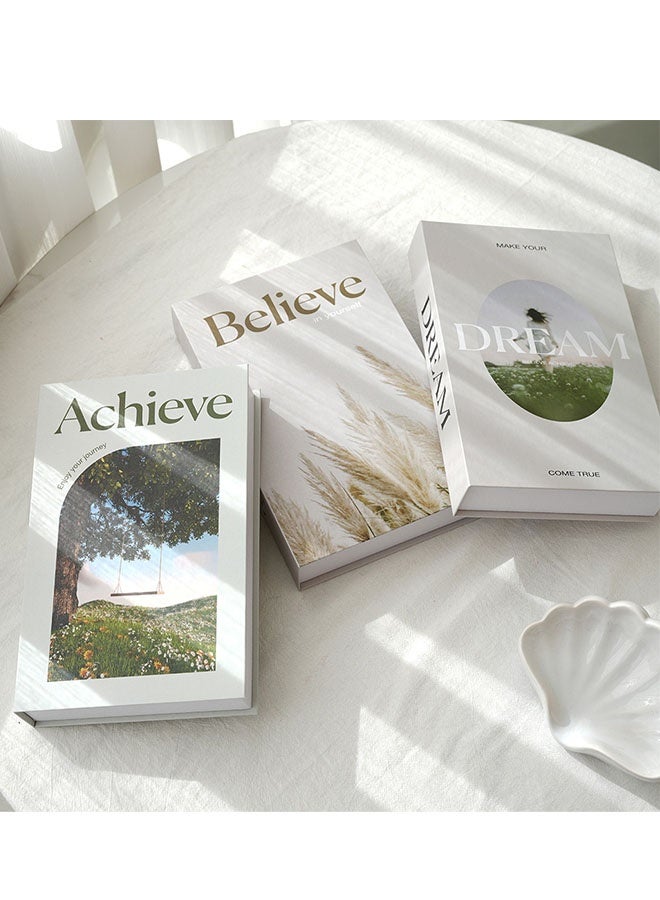 ZVEV Decorative Books for Home Decor, Faux Books for Living Room Bookshelf, Coffee Table Decoration, Hollow Inside - Image 1