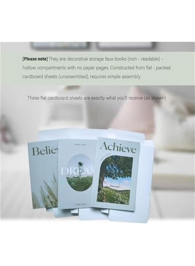 ZVEV Decorative Books for Home Decor, Faux Books for Living Room Bookshelf, Coffee Table Decoration, Hollow Inside - Image 5