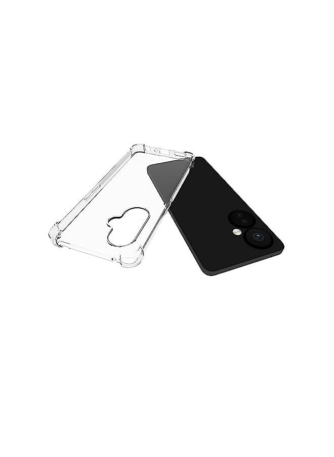 Generic - 1 Plus 2 Case For Oneplus Nord Ce 3 Lite 5G Case With Screen Protector 2 Pcs Heavy Duty Dual Layer Anti Scratch Shockproof Protective Cover With Magnetic Ring Kickstand Clear - Image 1