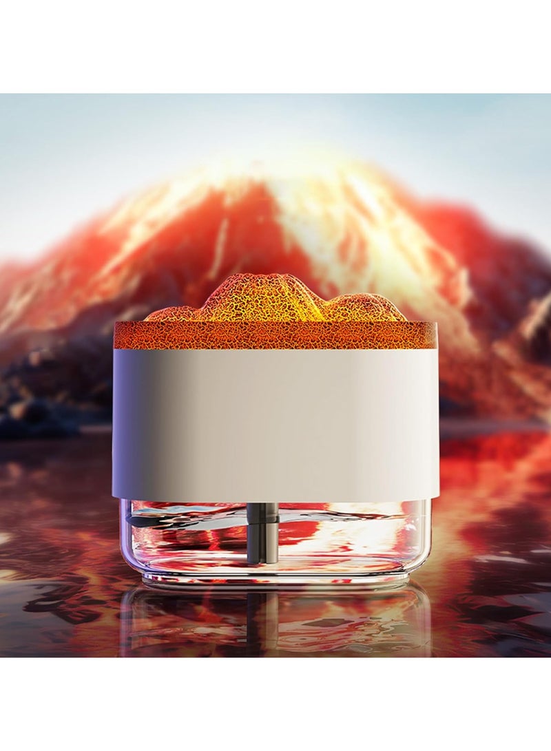 Flame Diffuser Colorful Flame Fire Diffuser Humidifier Portable Noiseless Aroma Diffuser For Home Office Or Yoga Essential Oil Diffuser With No Water Auto Off Protection  - Image 2