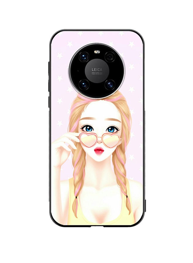 VR CREATIVE Protective Case Cover For Huawei Mate 40 Heart Sunglass Girl Design Multicolour - Image 1