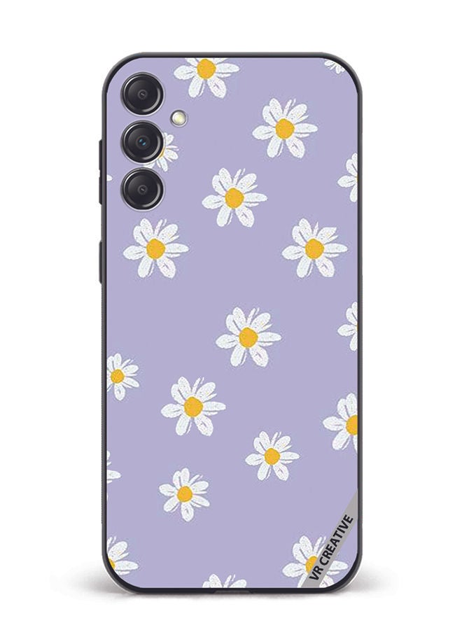 VR CREATIVE Protective Case Cover For Samsung Galaxy A14 5G/A14 Daisy Flower Design Multicolour - Image 1