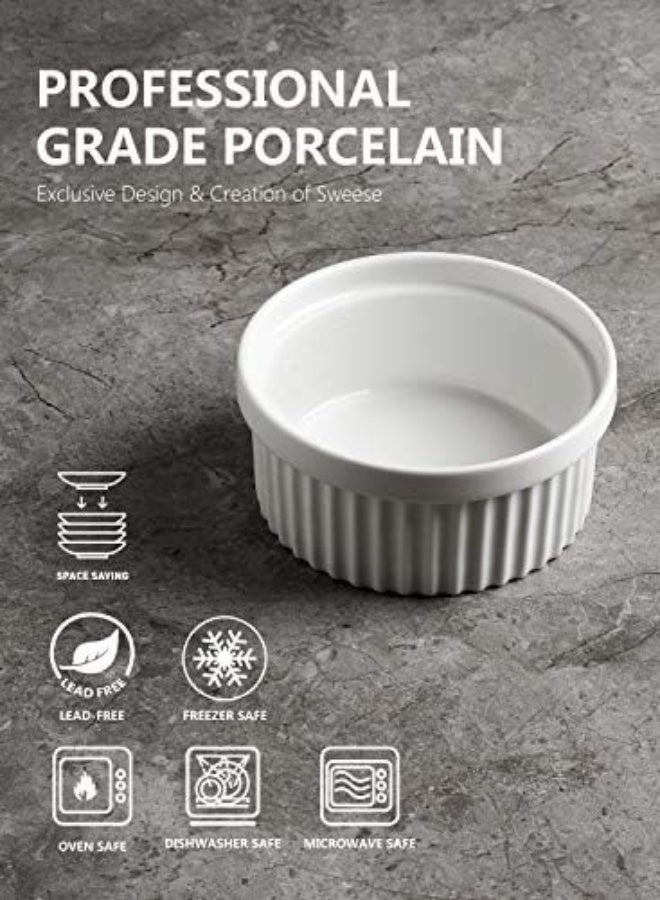 AKDC Sweese 503.000 Porcelain Ramekins For Baking - 12 Ounce Souffle Dish - Single, White - Image 5