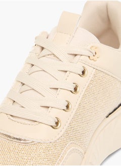 MISSY Women Missy Panelled Chunky Sneakers with Lace-Up Closure Ramadan Collection  - Image 4