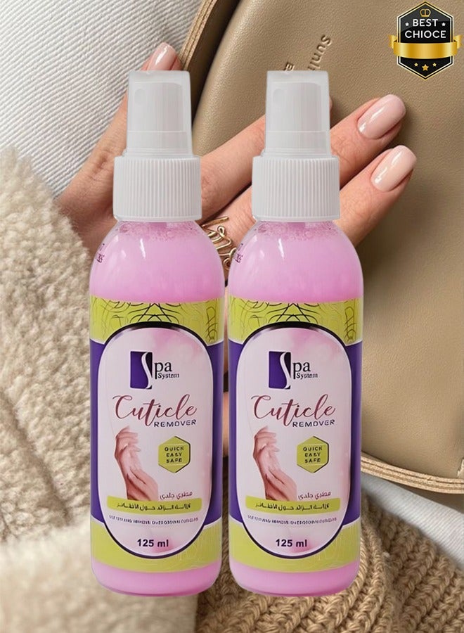 Spa System 2 Pieces Cuticle Remover Quick Easy And Safe 125ml - Image 1