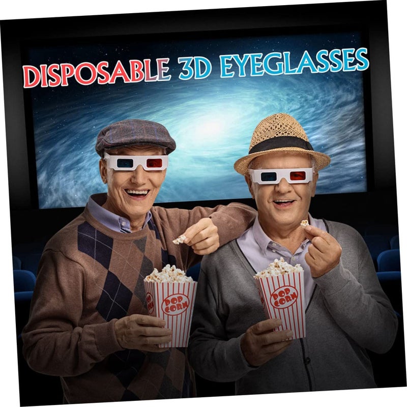 Anaglyph 3D Glasses Red 40 Pcs For Movies And Games - Image 4