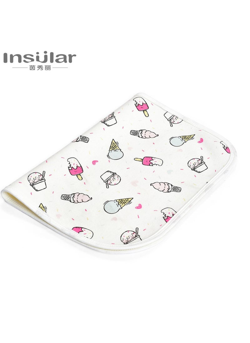 60×90cm Baby Waterproof Bed Pad with 100% Cotton Surface for Kids, Toddlers, Adults, Reusable and Washable Incontinence Underpads Mat for Pack n Play and Crib, Ice Cream - pzsku/ZAA5F43B6612258522C9AZ/45/_/1733907897/c9011ae6-6e5d-48aa-a158-d113a831ab41