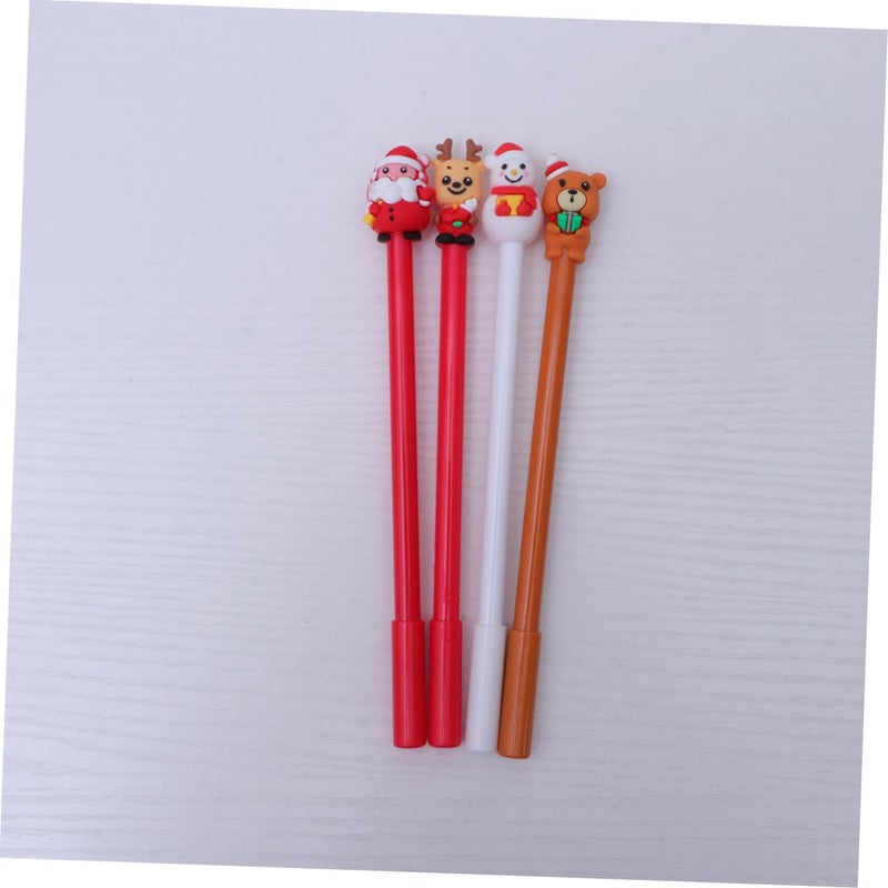 Christmas Cartoon Santa Elk Snowman Ballpoint Pens 8 Pack Student Stationery Gift Set - Image 5