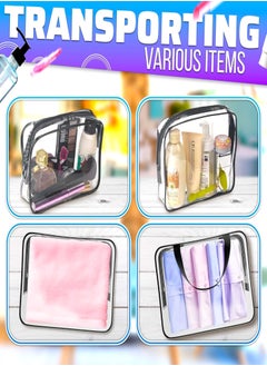 AMYTIS GARDEN 3-Piece Cosmetic Bag Clear/Black  - Image 5
