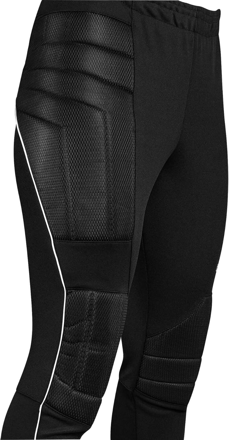 Men’s Goalkeeper Pants – Long Padded Soccer Goalie Pants with Knee & Hip Protection – Sizes S to XXL