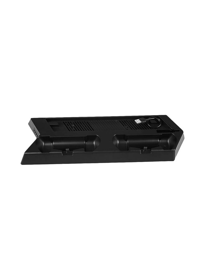 Loquat Stand Holder Charging Station Cooling Fan For Ps4 Slim Console Controllers Black  - Image 1