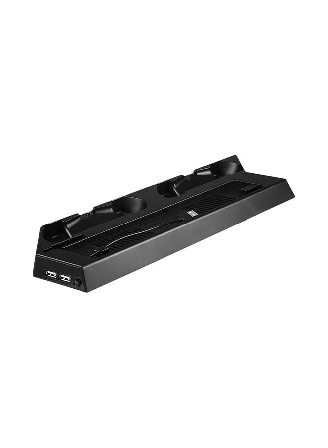 Loquat Stand Holder Charging Station Cooling Fan For Ps4 Slim Console Controllers Black  - Image 2