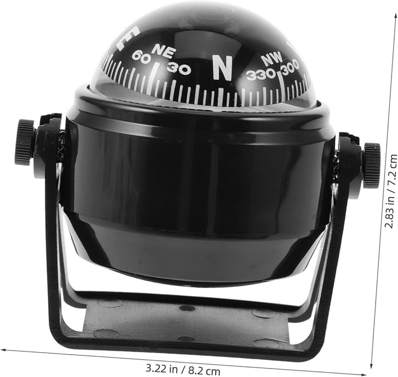 Adjustable Dashboard Ball Compass for Boats and Cars Compact Decorative Navigation Tool - Image 3