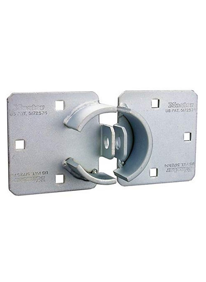 Master Lock Master Lock Chrome Hasp Lock, Heavy Duty Hidden Shackle Lock and Hasp, Solid Steel Lock for Trucks, Trailers, or Vans, 9 Inches Wide, 770  - Image 1