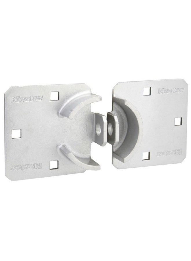 Master Lock Master Lock Chrome Hasp Lock, Heavy Duty Hidden Shackle Lock and Hasp, Solid Steel Lock for Trucks, Trailers, or Vans, 9 Inches Wide, 770  - Image 2