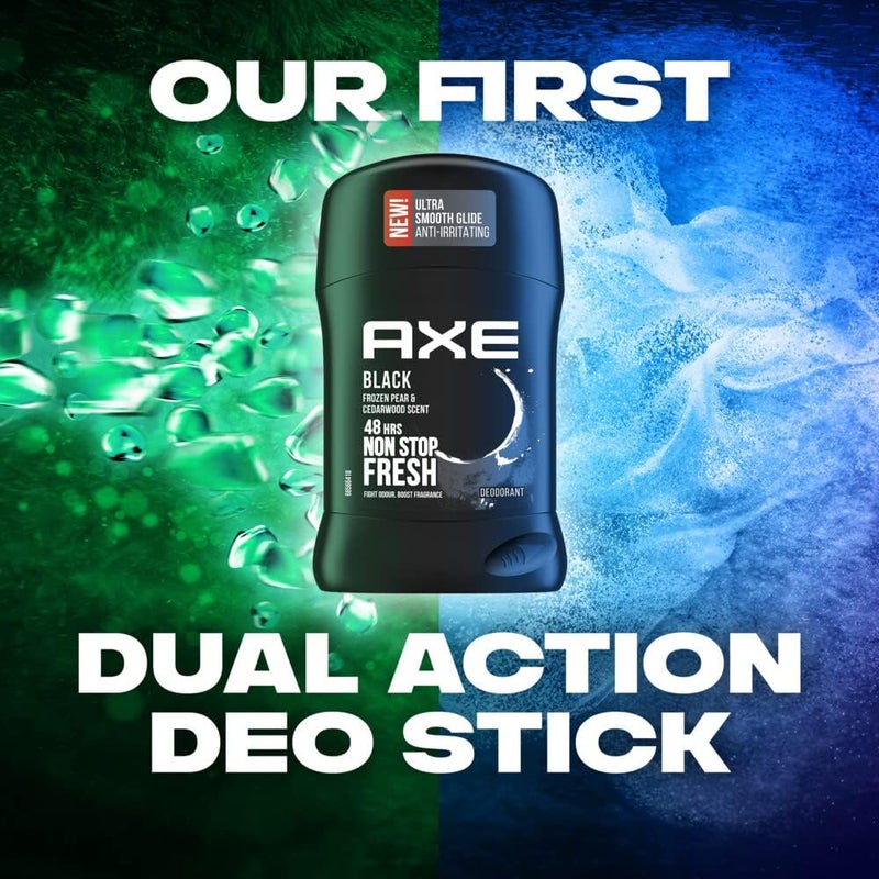 AXE Black Antiperspirant Deodorant Stick for Men, 50ml - Long Lasting Odour Protection - Image 3