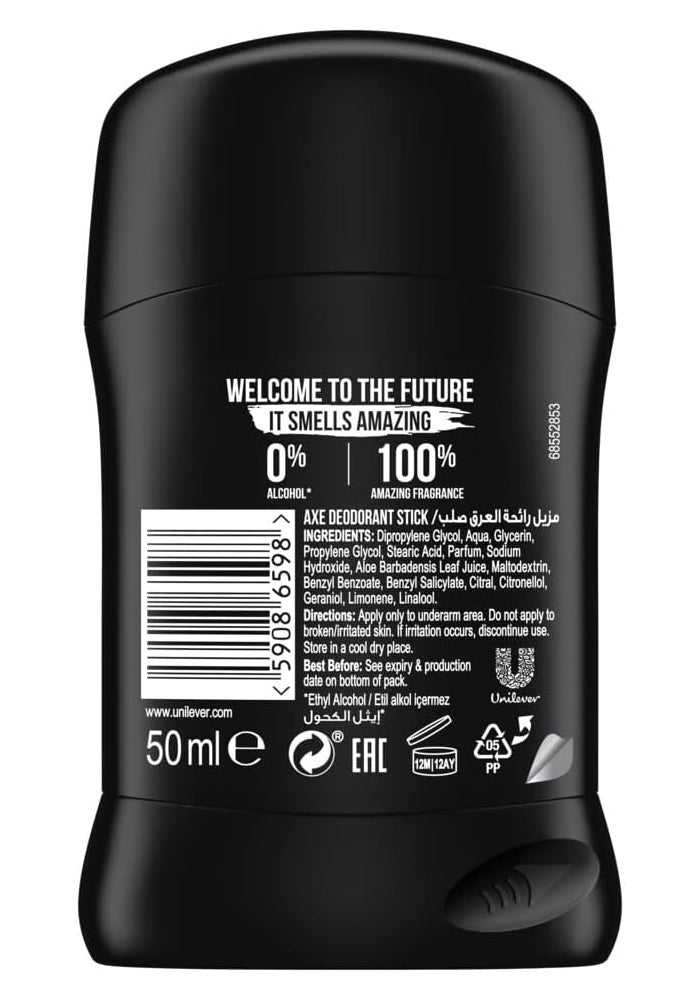AXE Black Antiperspirant Deodorant Stick for Men, 50ml - Long Lasting Odour Protection - Image 2