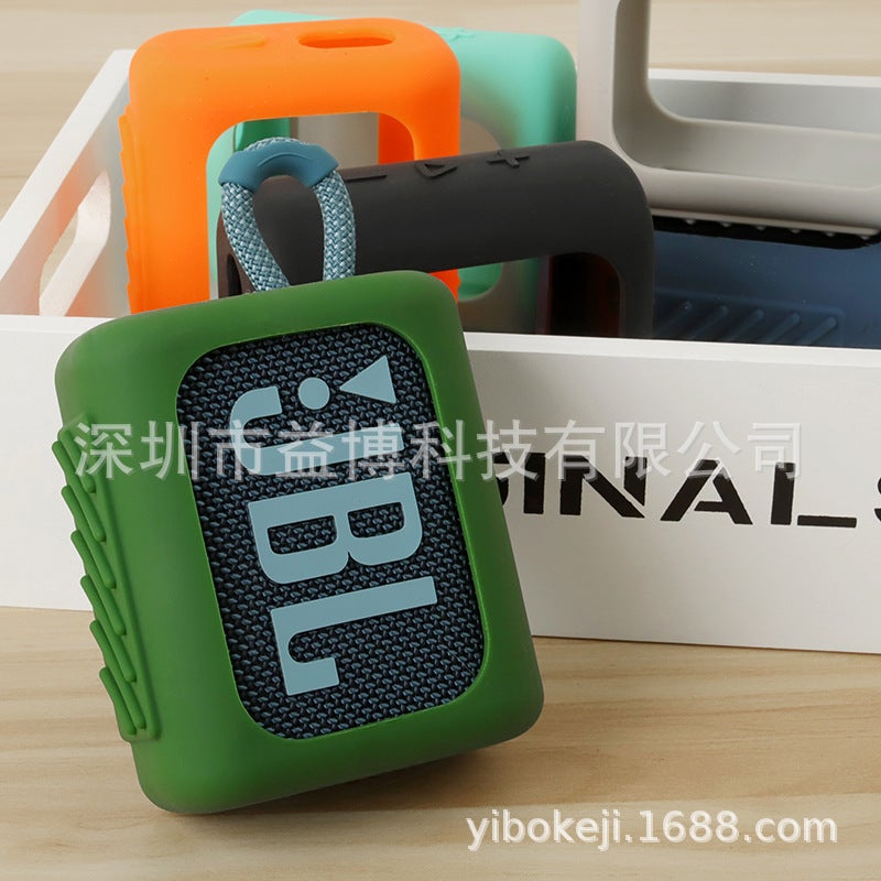Applicable To Jbl Go 3 Bluetooth Speaker Silicone Case Go3 Bluetooth Speaker Storage Box Portable Case Silicone Case - Image 2