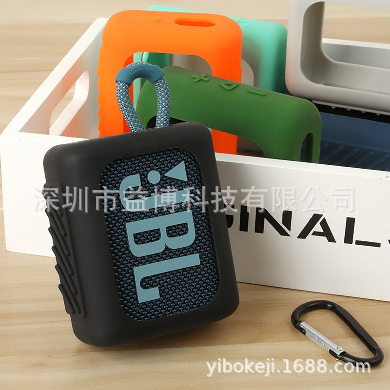 Applicable To Jbl Go 3 Bluetooth Speaker Silicone Case Go3 Bluetooth Speaker Storage Box Portable Case Silicone Case - Image 3