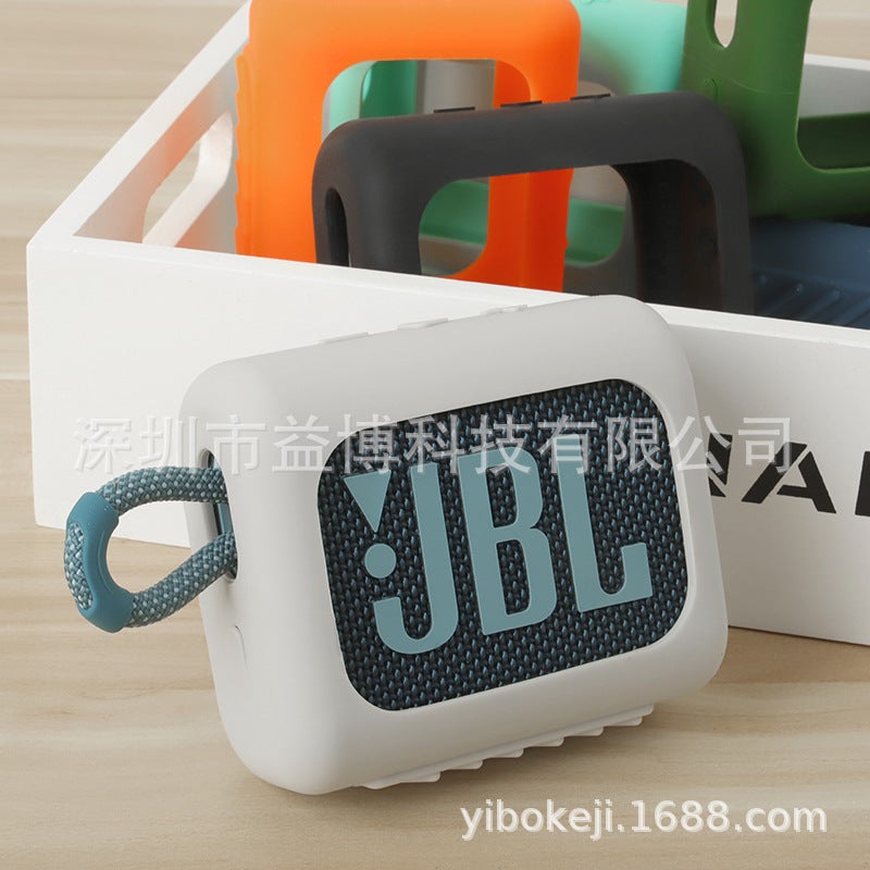 Applicable To Jbl Go 3 Bluetooth Speaker Silicone Case Go3 Bluetooth Speaker Storage Box Portable Case Silicone Case - Image 1