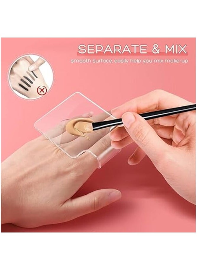 MIRFA Handheld Clear Acrylic Makeup Palette And Mixing Tray  - Image 3
