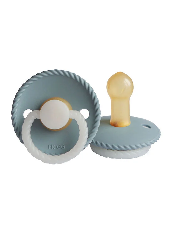 فريج Pack Of 1 Rope Latex Baby Pacifier 6-18M Stone Blue Night - Size 2