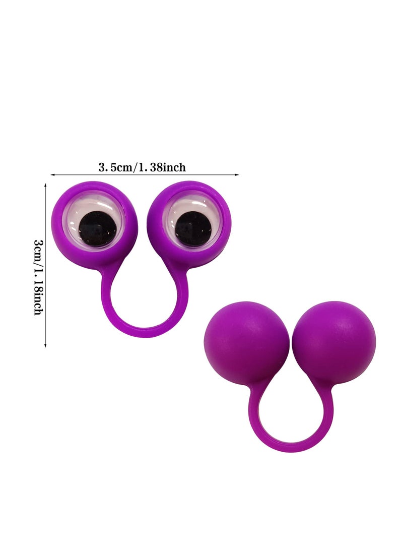 SUNSAR 24Pcs Eye Finger Puppets Googly Eye Finger Puppets Wiggly Eyeball Finger Puppet Rings Eye Finger Toy Colour random - Image 2