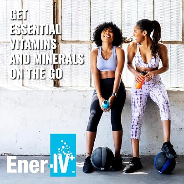 Ener-C مشروب إينر-IV للإلكتروليتات والترطيب والطاقة - مسحوق إلكتروليتات البوتاسيوم والزنك وفيتامين C - مشروبات رياضية لاستعادة العضلات والمناعة للنساء والرجال، منخفض السكر وغير معدّل وراثيًا، توت مختلط - 45 حصة - Image 4