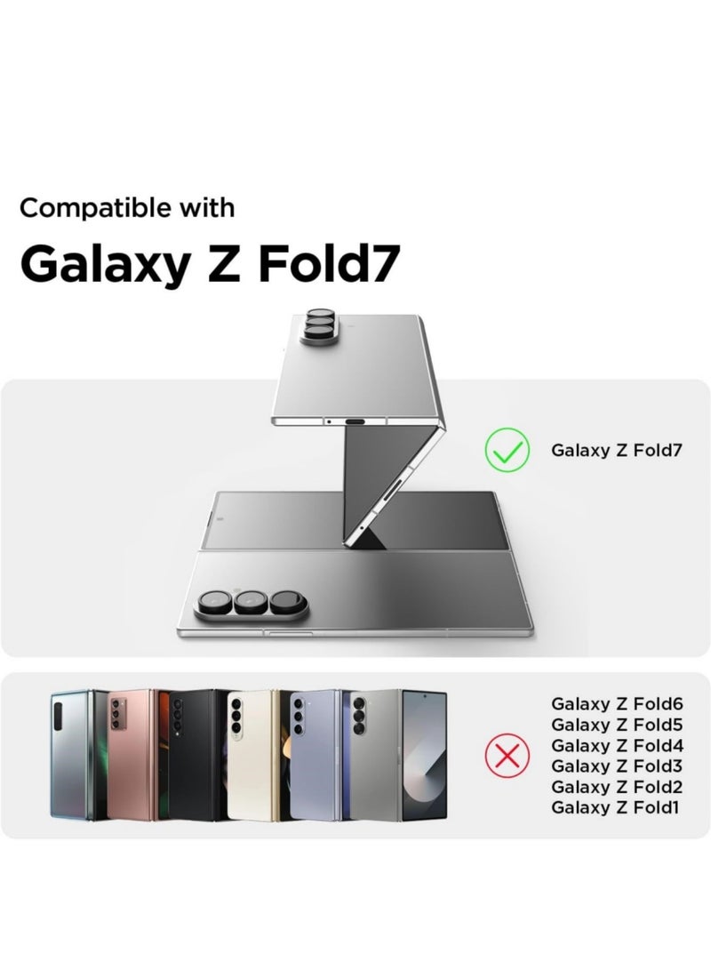 Aookay for Samsung Galaxy Z Fold 7 Magnetic Case, [Compatible with MagSafe] [Mil-Grade Protection] [Anti-Yellowing] Magnetic Slim Clear Shockproof Anti-Yellowing for Z Fold 7 (Clear) - Image 2