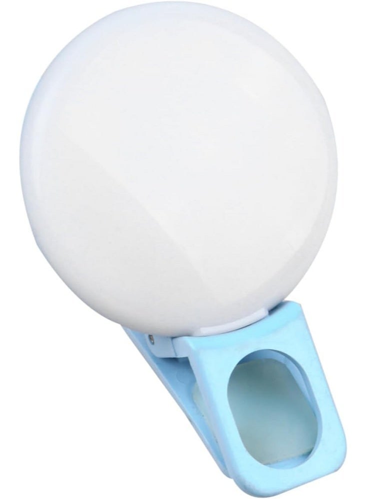 Mini Small Q Mobile Phone Fill Light Portable LED Beauty Selfie Fill Light To Map Printing Logo-Color:White (3+1 Adjustment) - Image 2