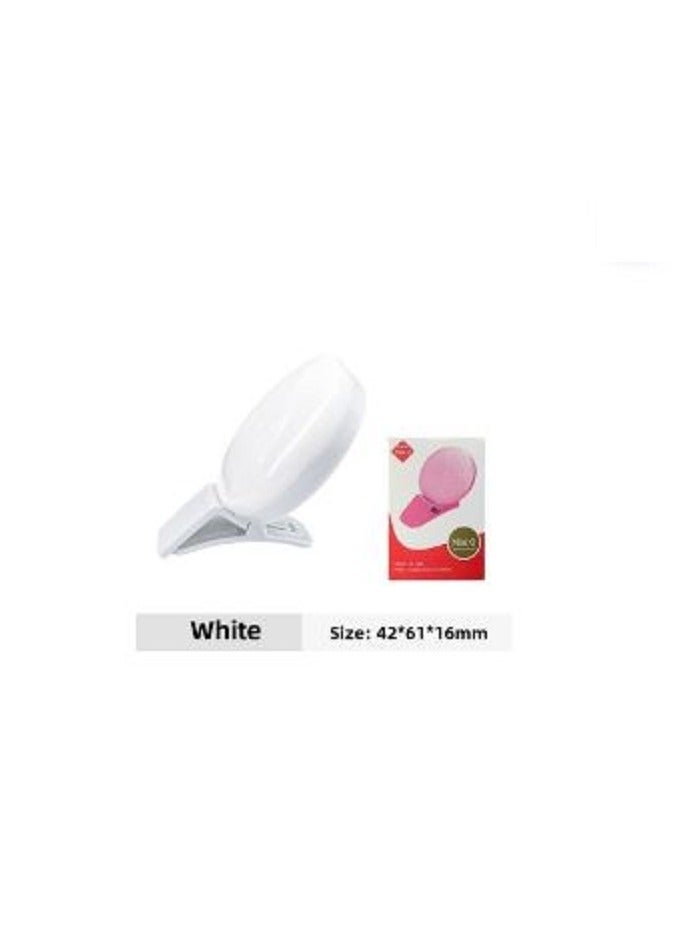 Mini Small Q Mobile Phone Fill Light Portable LED Beauty Selfie Fill Light To Map Printing Logo-Color:White (3+1 Adjustment) - Image 3
