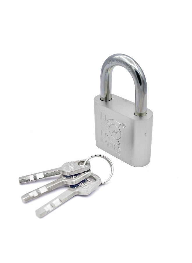 KADRIS - Heavy-Duty Security Padlock Long HA-1815, Weather-Resistant in Heavy Duty steel Lock 50 MM - Padlock  shackle with Keys for Sheds, Storage Unit, School, Gym Locker, Fence, Toolbox, Hasp Storage - Image 1