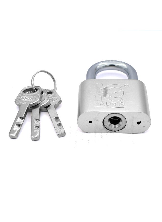 KADRIS - Heavy-Duty Security Padlock Long HA-1815, Weather-Resistant in Heavy Duty steel Lock 50 MM - Padlock  shackle with Keys for Sheds, Storage Unit, School, Gym Locker, Fence, Toolbox, Hasp Storage - Image 1