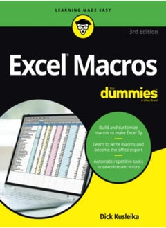 Excel Macros For Dummies 3Rd Edition by Kusleika, D Paperback 