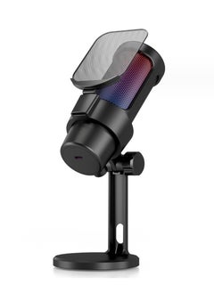 MMG Gaming Microphone, USB PC Mic for Streaming, Podcasts, Recording, Condenser Computer Desktop Mic on Mac/PS4/PS5, with RGB Control, Mute Touch, Headphone Jack, Pop Filter, Stand-AmpliGame A8  - Image 2