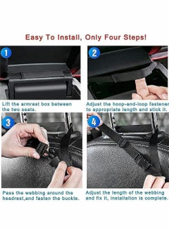 Y&D Car Net Pocket, Large Capacity Storage Bag Hanging Between Seats, Front Seat Handbag Holder, Suitable for Storing Wallets Mobile Phones Document Bags Tissues Handbags (Black)  - Image 5