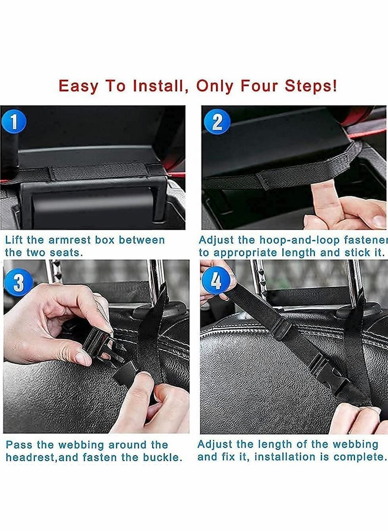 Y&D - Car Net Pocket, Large Capacity Storage Bag Hanging Between Seats, Front Seat Handbag Holder, Suitable for Storing Wallets Mobile Phones Document Bags Tissues Handbags (Black) - Image 1