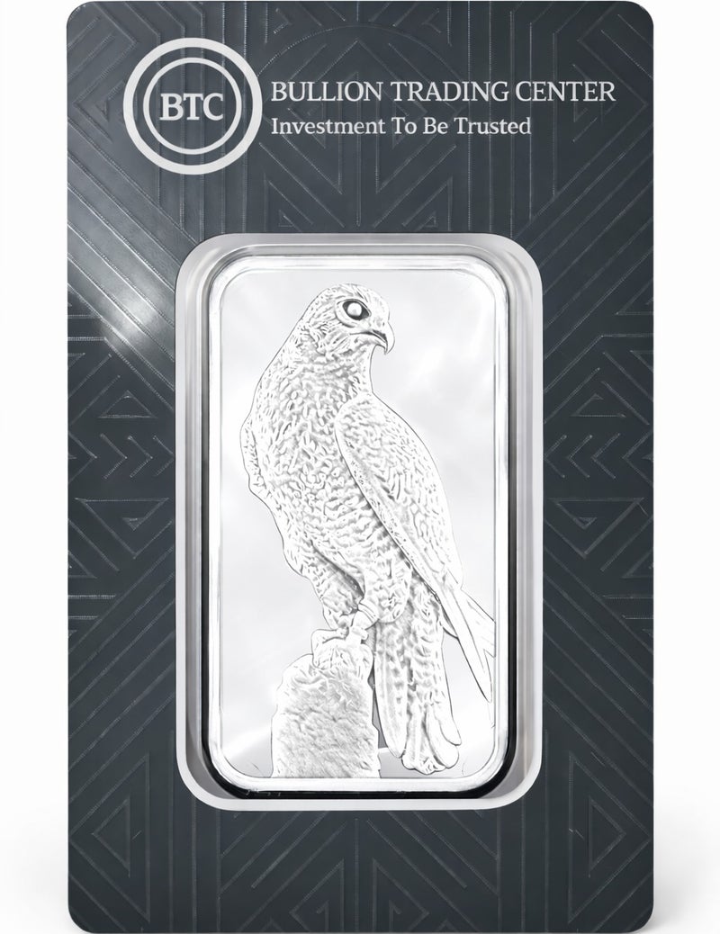 BTC 100g Silver Bar 999.0 - QR VERIFY WITH SERIAL - WITH INVOICE - Image 1
